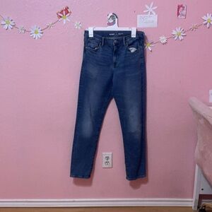 Old navy blue jeans